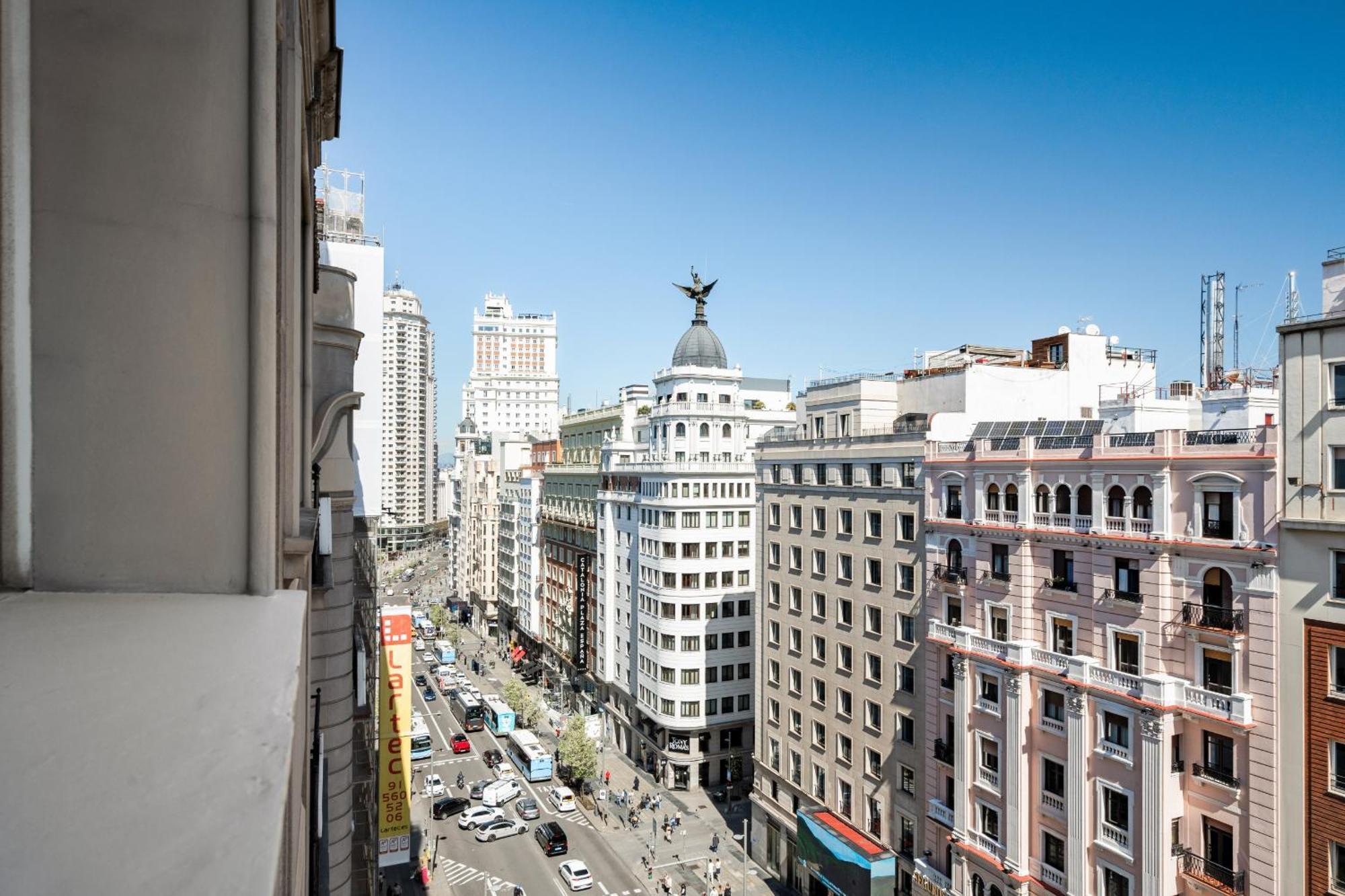 Gran Via Panorama Syline 6pax Alquiler Temporal * Madrid